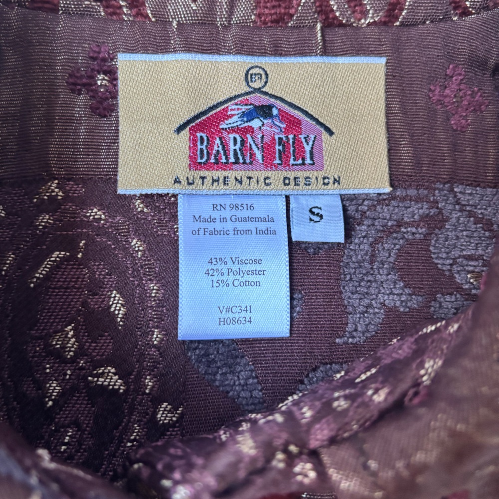 Barn Fly Authentic Design Patchwork Jacquard Butt… - image 6